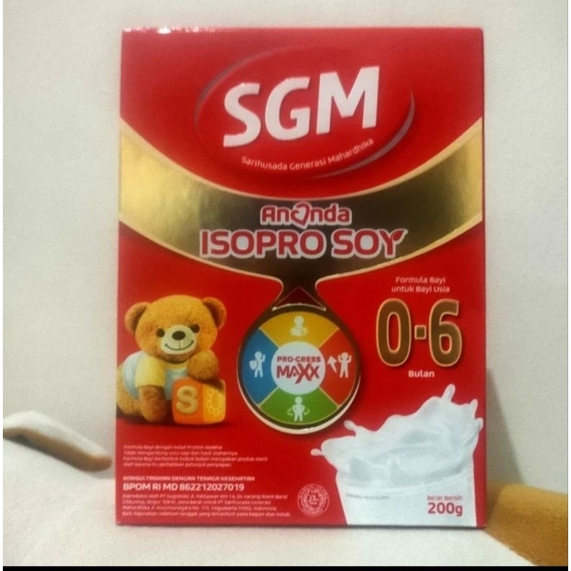 

Sgm ananda ISOPRO SOY 200 gram (0-6 bulan)