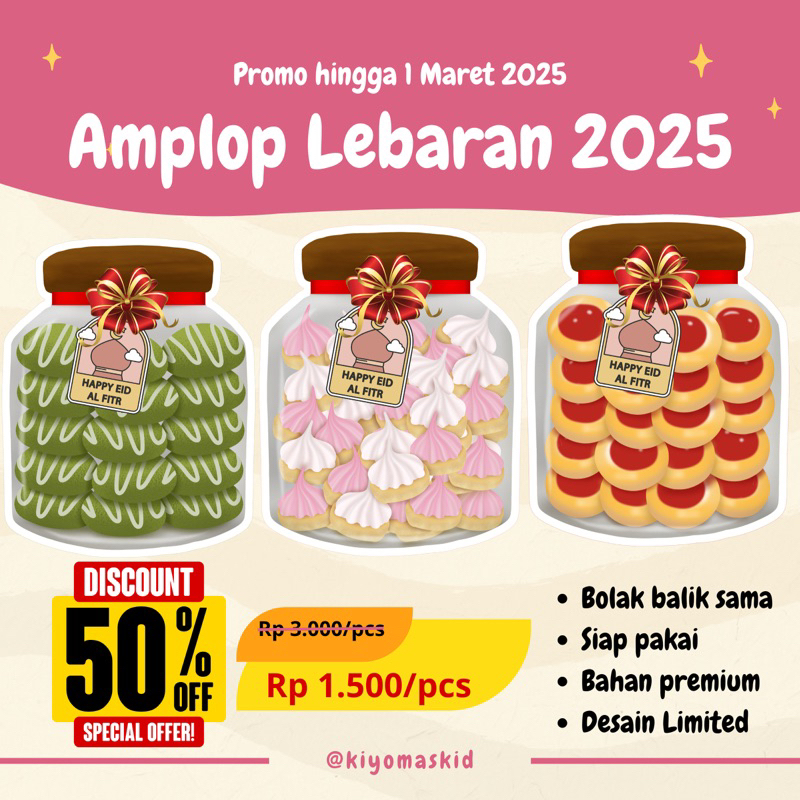 

Amplop Lebaran 2025 Happy Eid Al Fitr/Amplop Lebaran 3D Model Toples Ekonomis