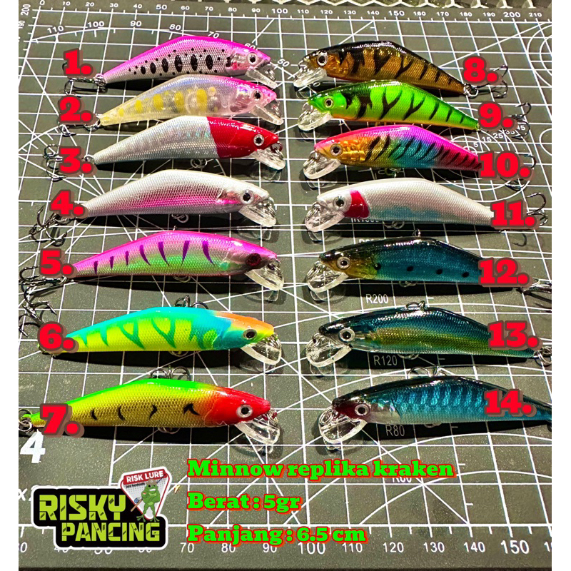 LURE MINNOW REPLIKA KRAKEN 6.5cm 5gr