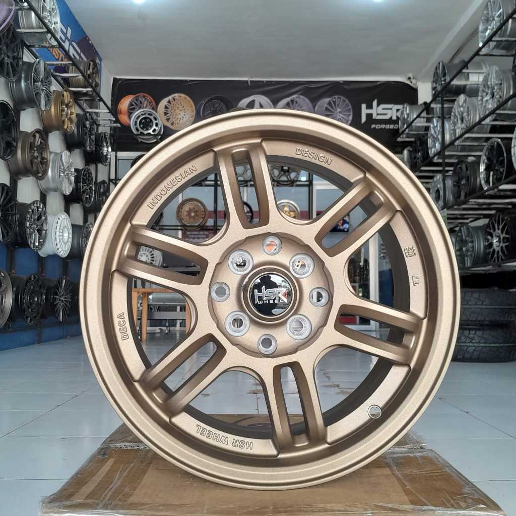 Velg Racing R15 Mobil Ignis Brio Jazz Yaris Xenia Avanza Ring 15 HSR Aeri Bronze