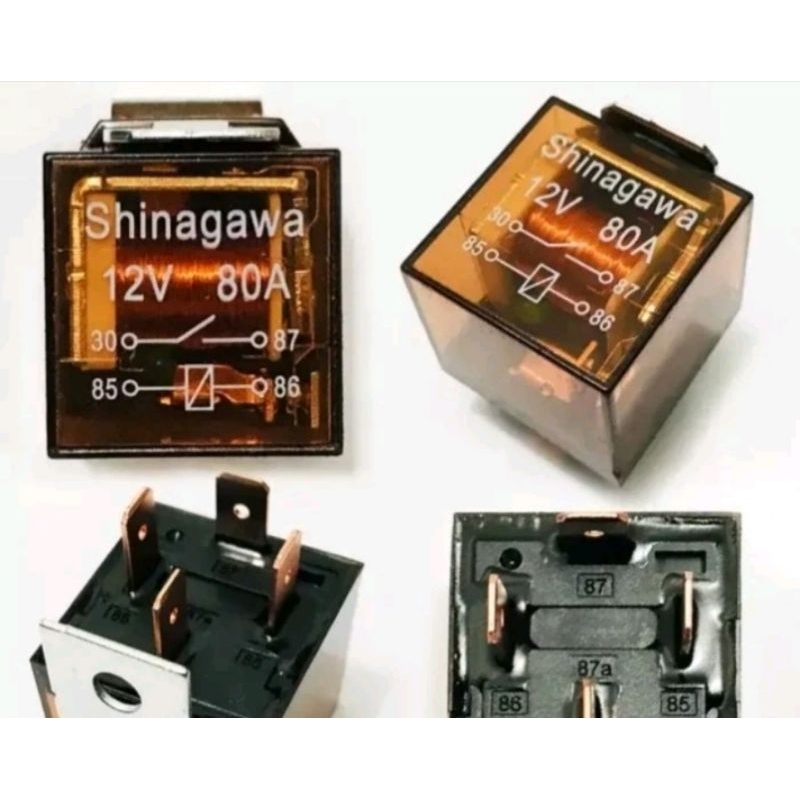 Relay 4 kaki 12V/80A