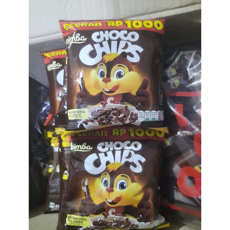 

Simba Choco Chips Sereal 1 renceng 12gx10 pcs