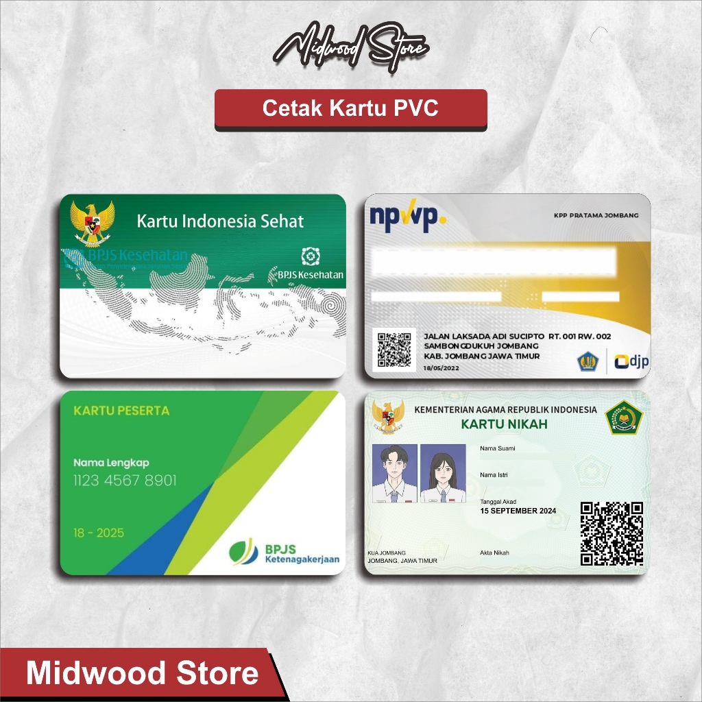 

Jasa Cetak Kartu Bahan PVC - BPJS, Kartu Nikah, NPWP