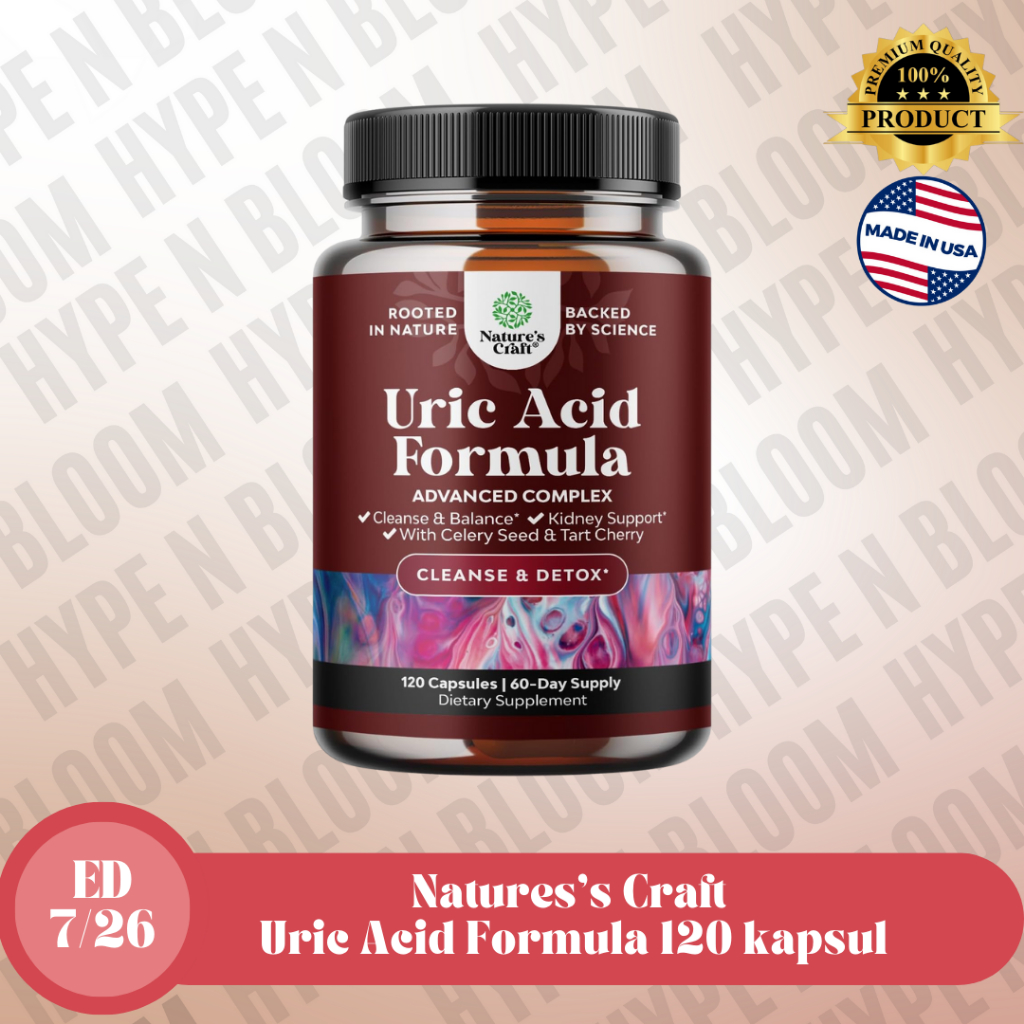 Nature Craft Uric Acid Formula support asam urat celery seed kidney cleanse ginjal nature's natures