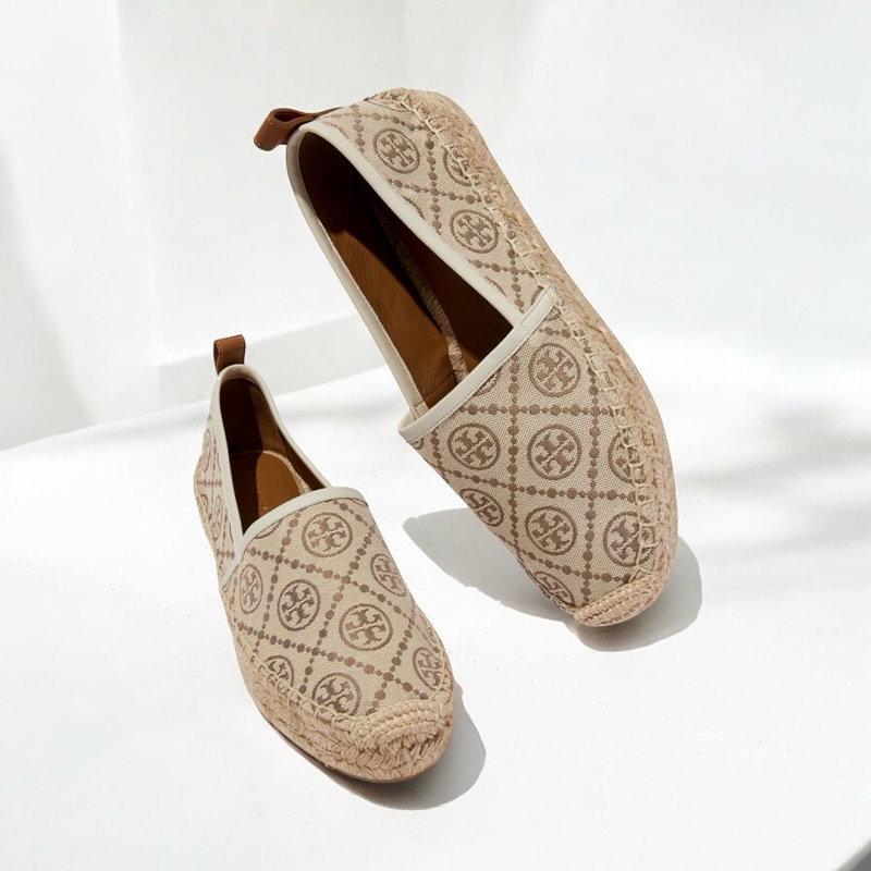 TORY BURCH TB T Monogram Platform Espadrilles