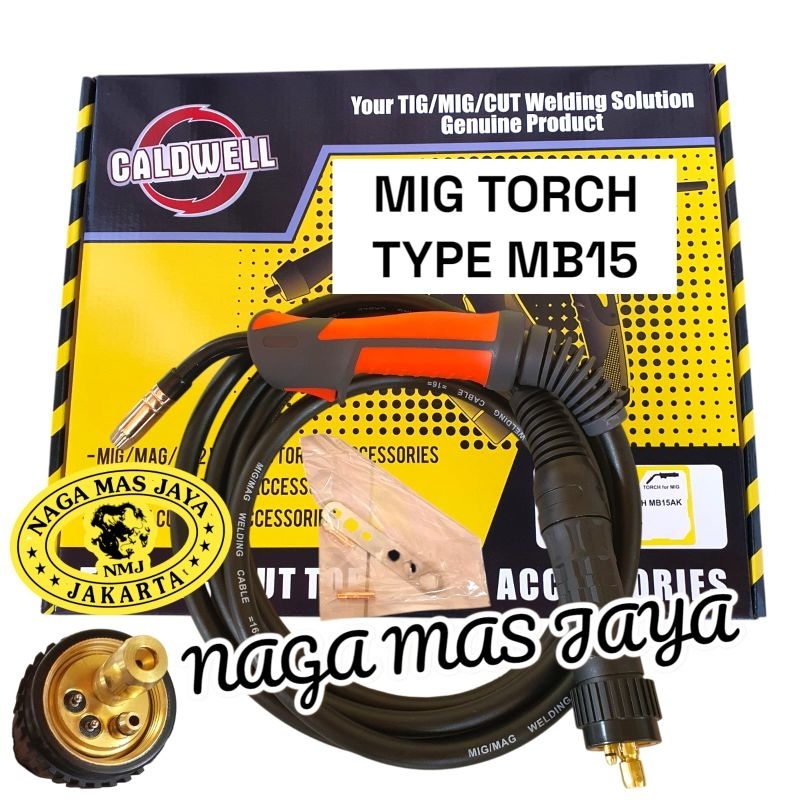 CALDWELL MIG TORCH MB15 STANG LAS CO2 CALDWELL MB15AK MB 15 / STANG LAS MIG MB15 CALDWELL