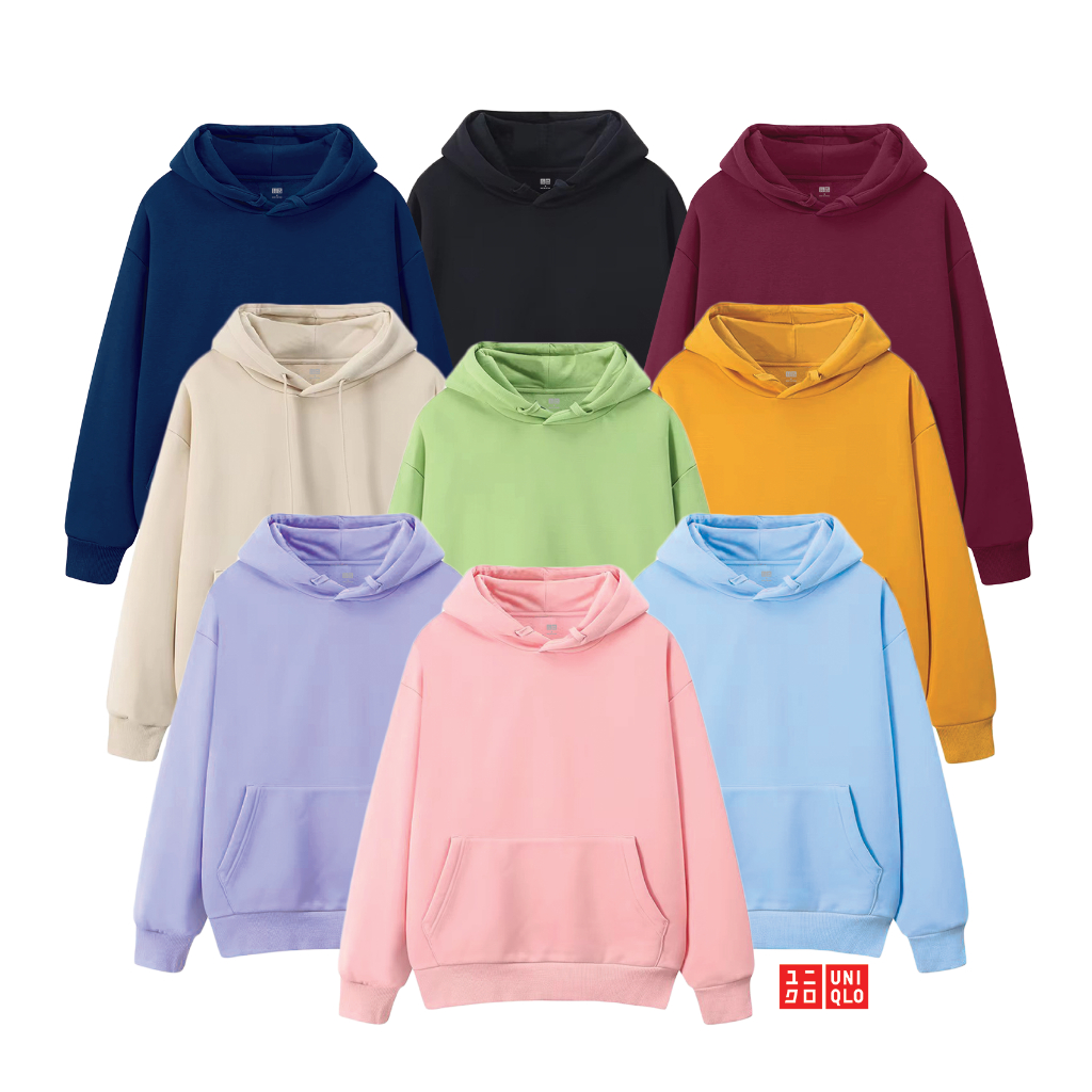 UNIQLO - HOODIE POLOS UNIQLO UNISEX PREMIUM BASIC COLOR