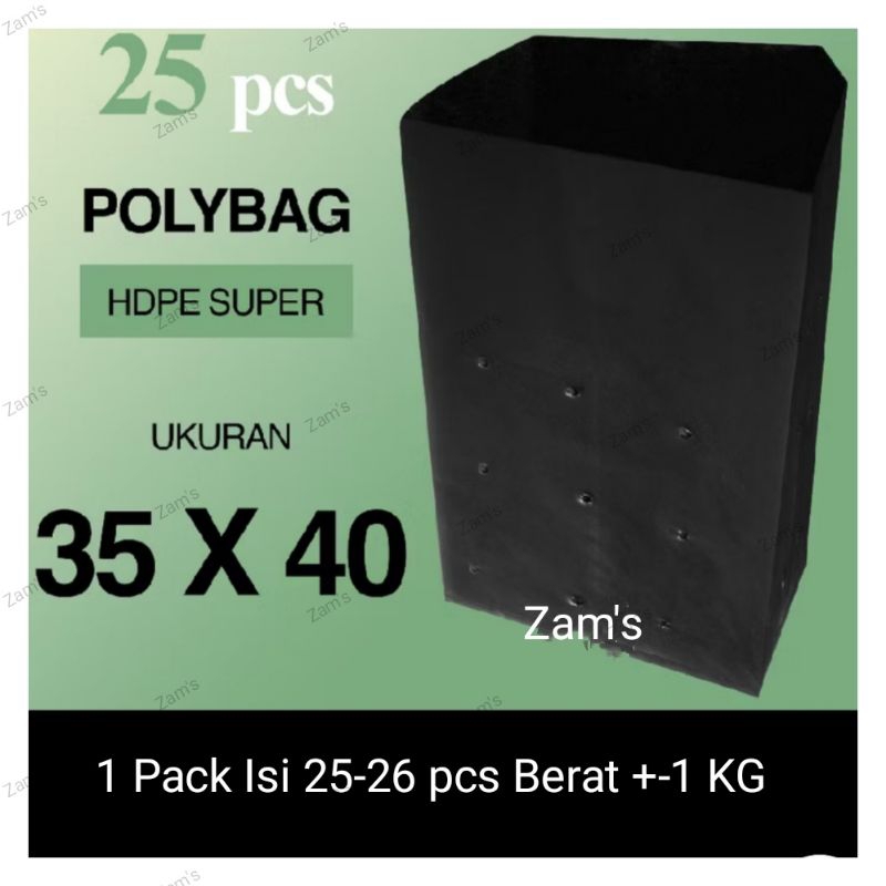 Polybag 35 x 40 1 PACK Polybag Kelapa Sawit 1 Pack