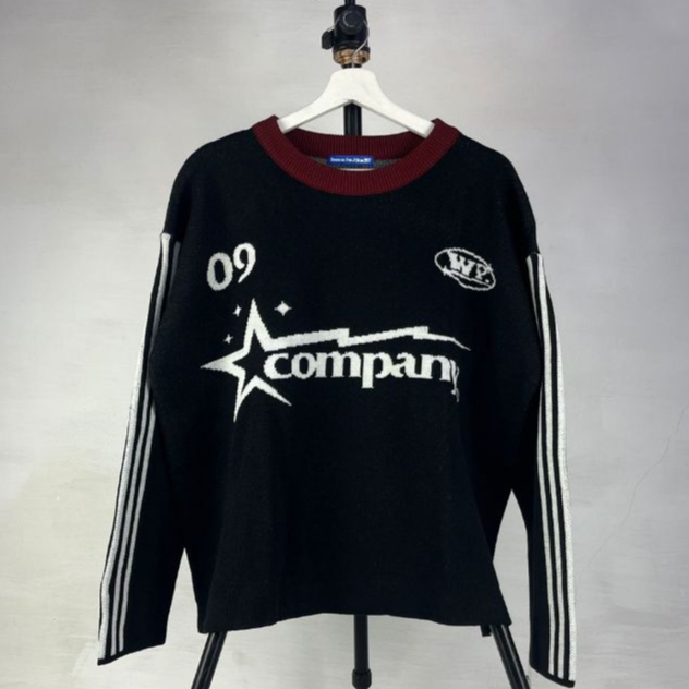 KTY Wp Company - WP Co - Knitwear BOXY Starcom Base Ball -StarCom09 Rajut Knit Sweater Unisex