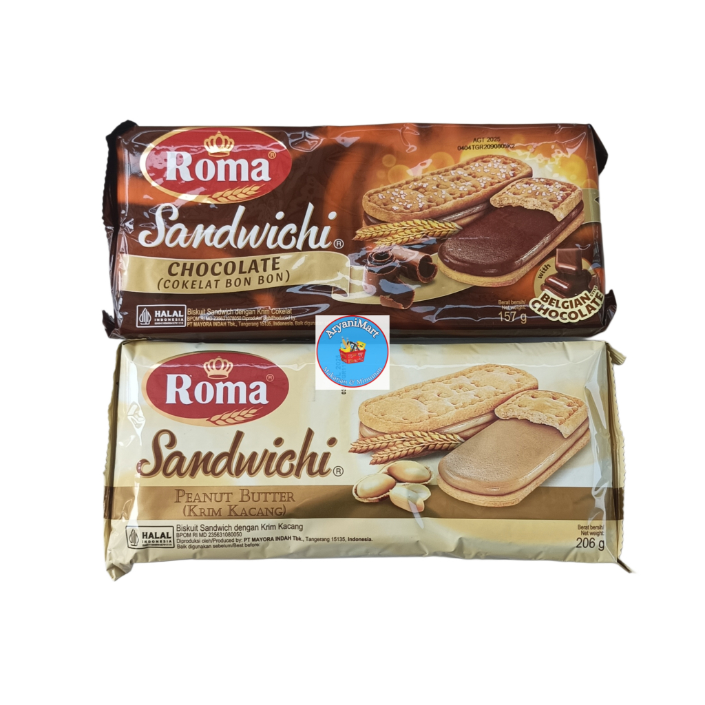 

Biskuit Roma Sandwich 206gr