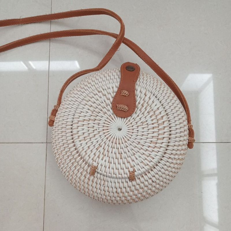 Preloved Tas Rotan Pantai made in Bali