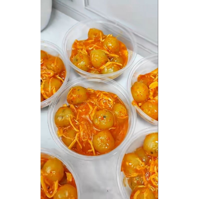 

cilok ayam suwir pedas