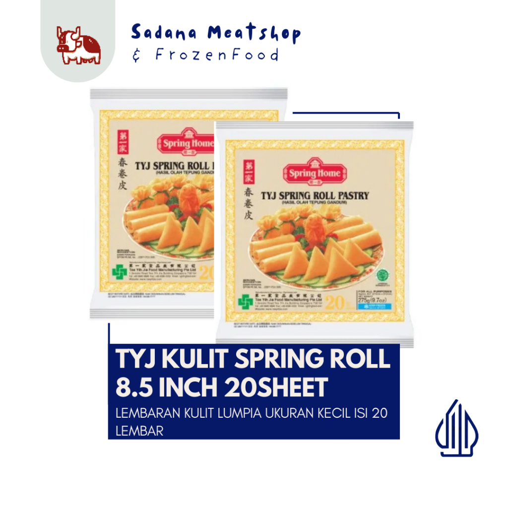 

Tee Yih Jia TYJ Spring Roll Kulit Lumpia 8.5 inch isi 20