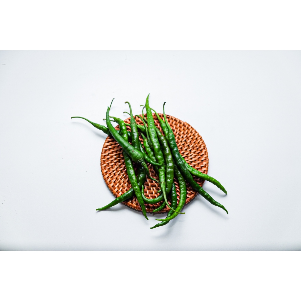 

Cabe hijau keriting segar 250gram