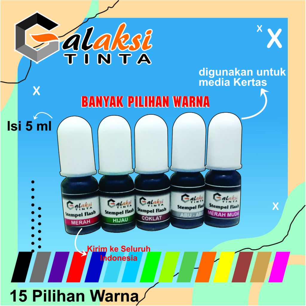 

Tinta Stempel Flash 15 Pilihan Warna I tinta stempel otomatis