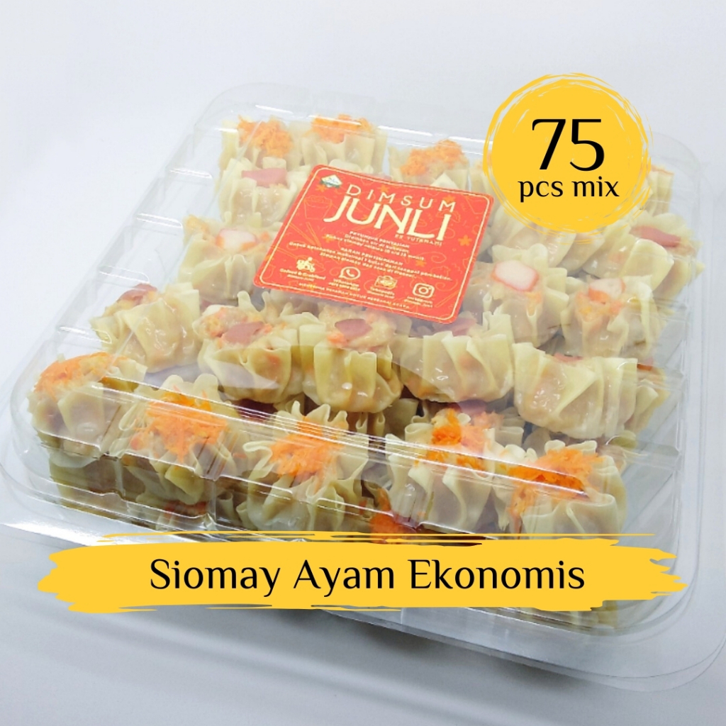 

[FROZEN] Dimsum Siomay Ayam Ekonomis (75 pcs) by Dimsum Junli