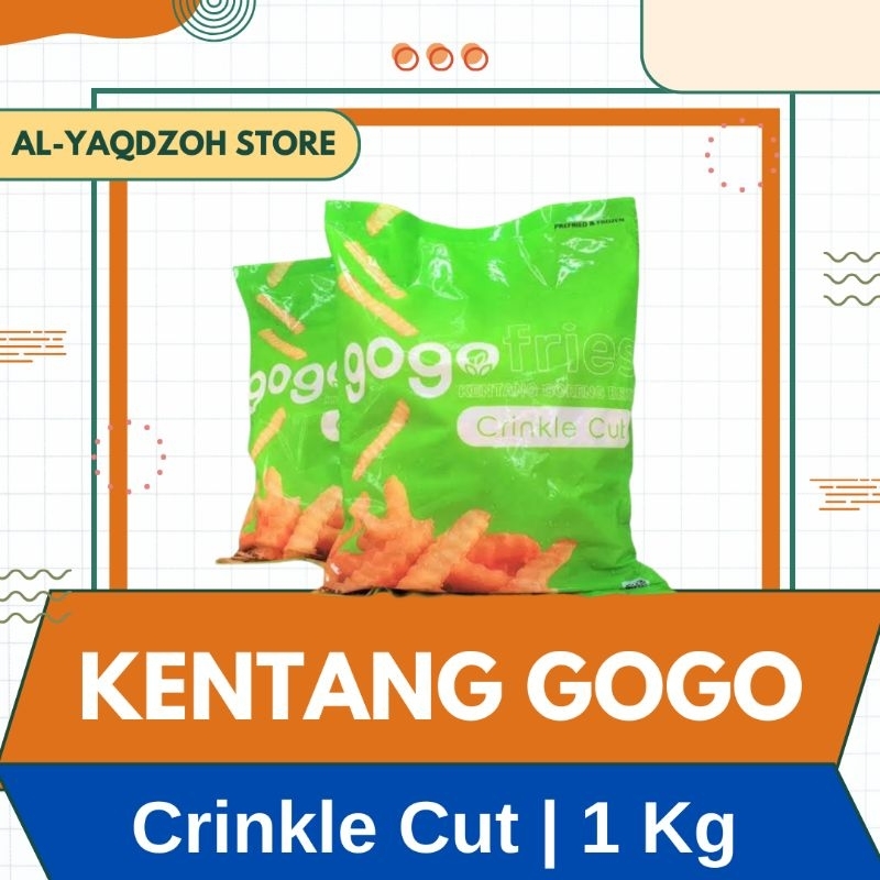 

Kentang Goreng | FROZEN FOOD | GOGO | Crinkle Cut | 1 Kg