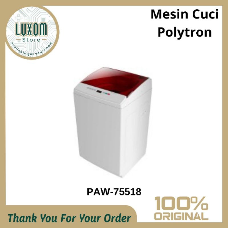 Mesin Cuci Polytron PAW-75518/Mesin Cuci 1 tabung/Mesin cuci/Polytron