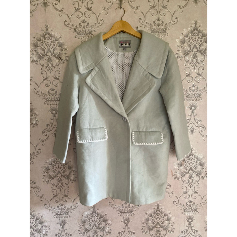 Coat wool wanita Coat wool import Long coat wool Coat winter spring autumn