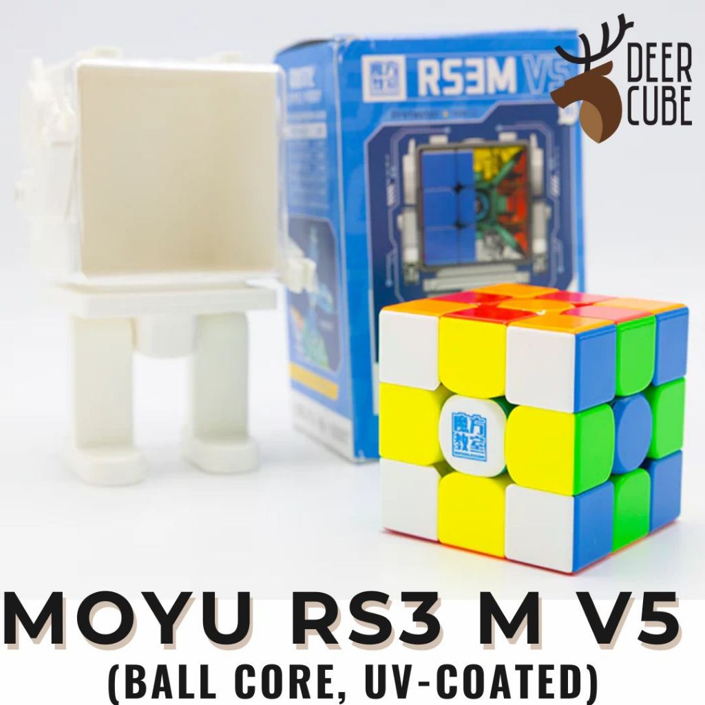 MoYu RS3M V5 3x3 BC UV - Cubes Magnetic Stickerless Robot Cube Stand RS3 M V 5 RS 3M Magnetik Cube