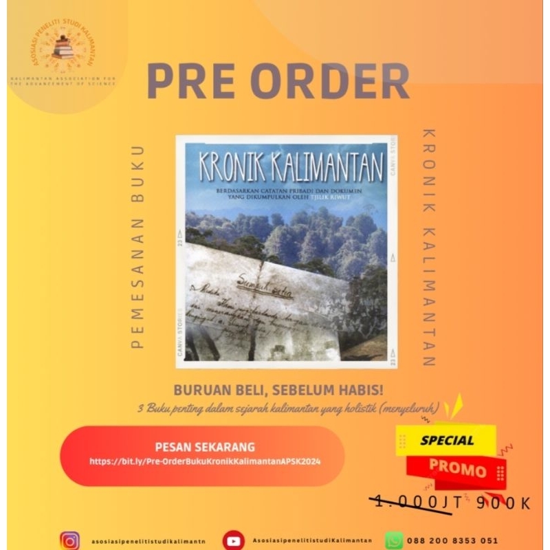 Kronik Kalimantan : berdasarkan catatan pribadi dan dokumen yang dikumpulkan oleh Tjilik Riwut
