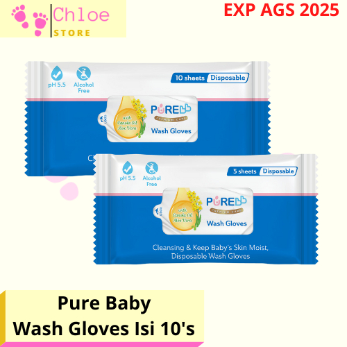 Pure Baby Disposable Wash Glove Washlap