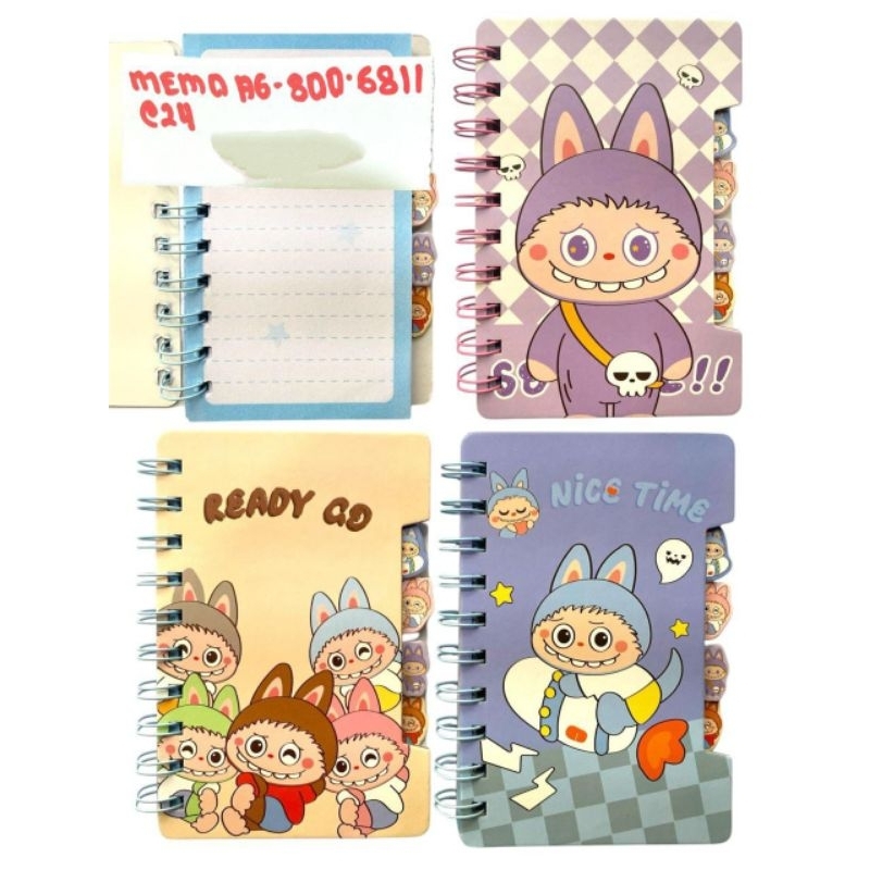 

MEMO A6 SPIRAL+INDEX 800-6811 LABUBU