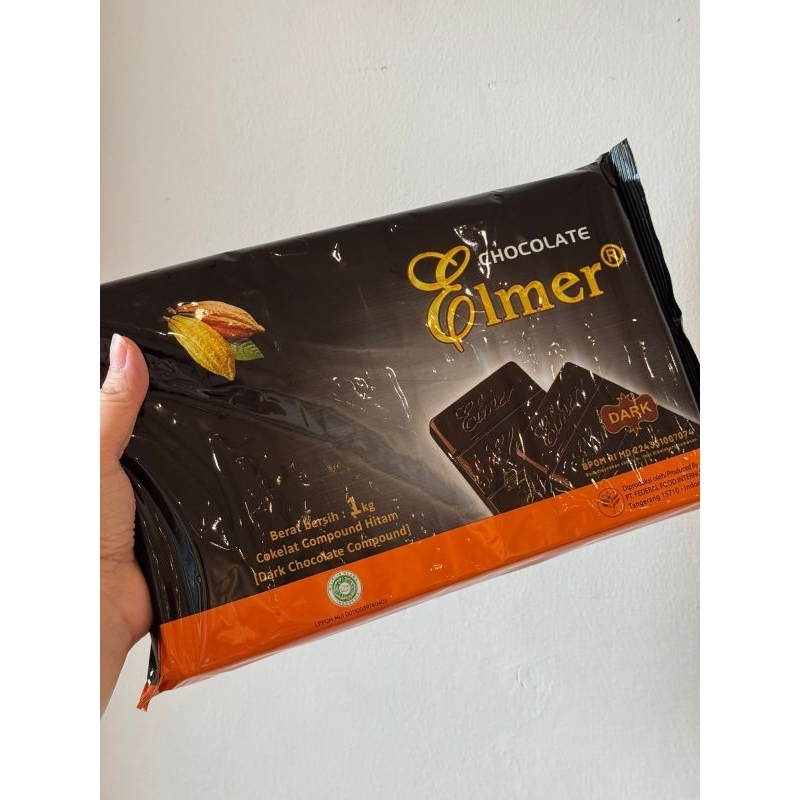 

ELMER CHOCOLATE COMPOUND GHANA 1KG / DARK CHOCOLATE - CORNFLAKES COKLAT