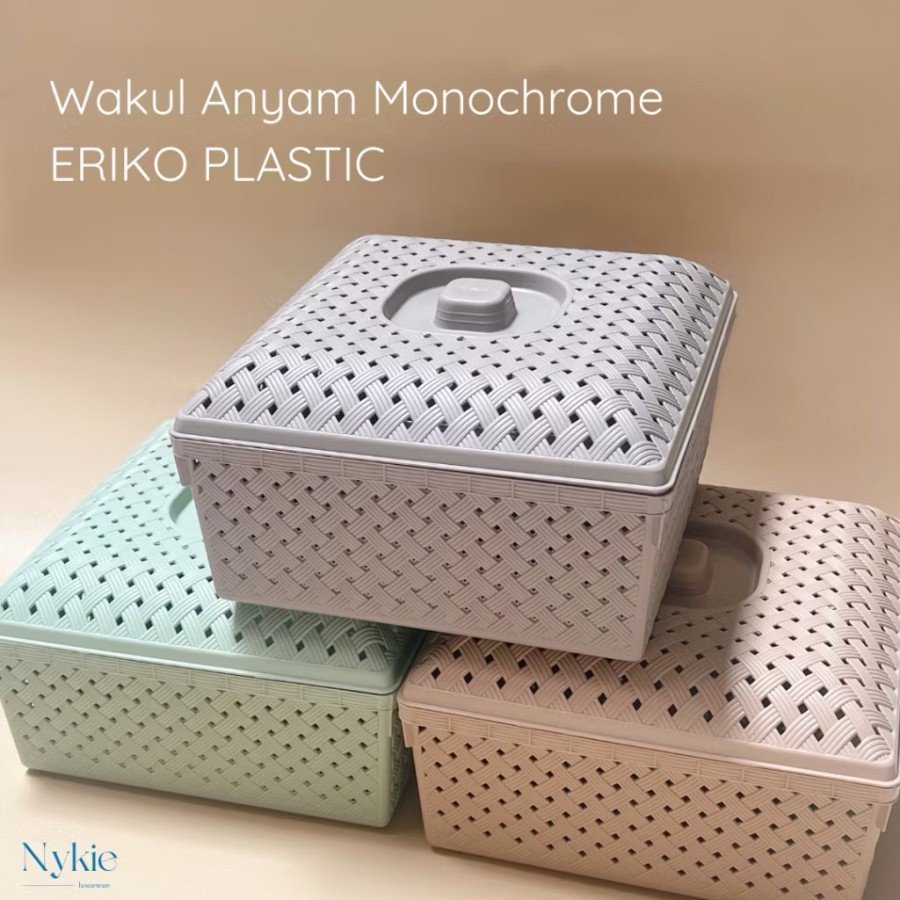 Wakul Anyam Monochrome ERIKO PLASTIC | WAKUL ANYAM 200 / Keranjang Anyam Slametan Hajatan Selametan 
