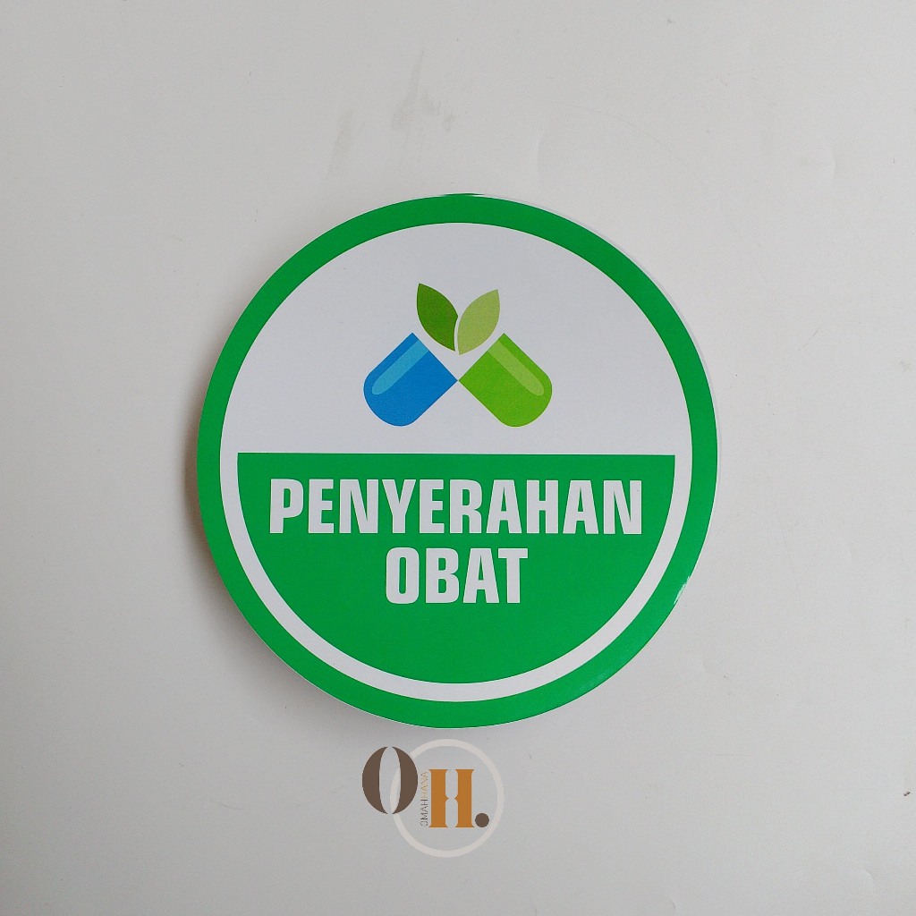 

Stiker ruang penyerahan obat - Stiker nama ruang - Stiker vinyl - Laminasi glossy