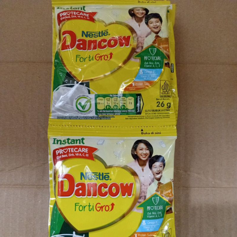 

Nestle Dancow FortiGro Instant 26 gram [1 Renceng isi 10 Sachet]