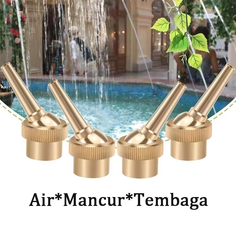 Nozzle Air Mancur Kolam Bentuk Jet 1/2 Inch 3/4 Inch Model Jet Lurus Nozzle Air Mancur Bahan Kuninga