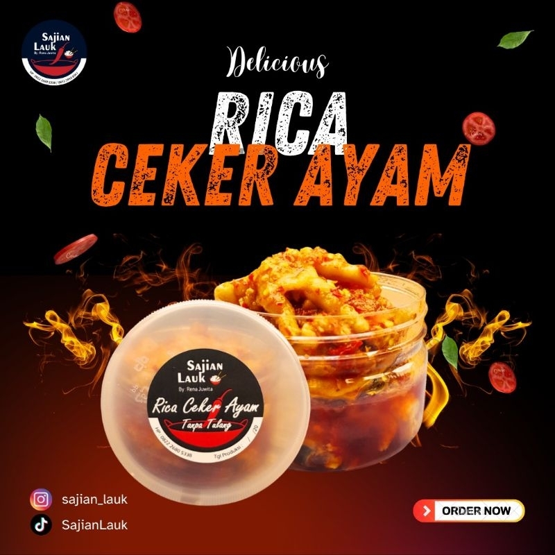 

Sajian Lauk Rica Ceker Ayam