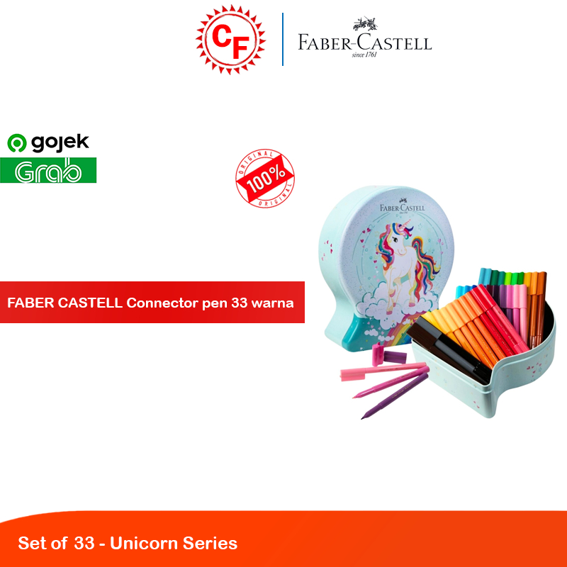 

Faber Castell Connector Pen Gift Set Tin of 33 - Unicorn Snow Globe