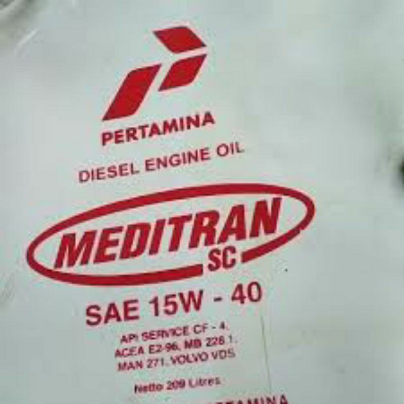 Oli meditran Sc 15 w 40 Oli Literan untuk mesin diesel