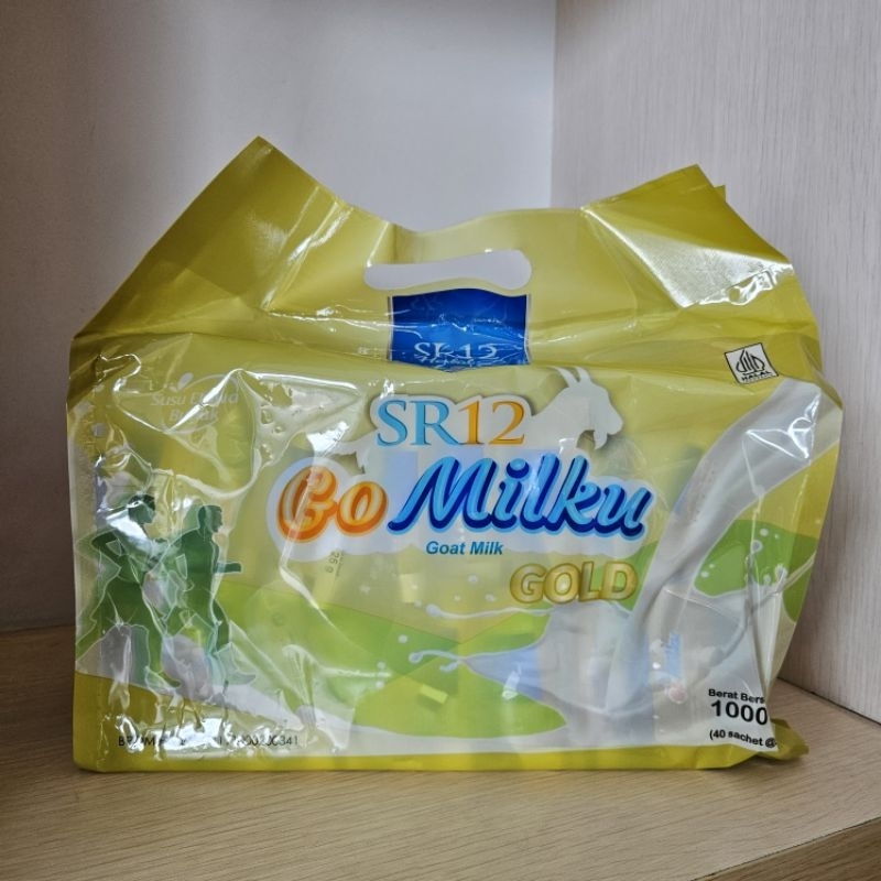 

GoMilku Gold SR12 Sachet 40x25gr Susu kambing etawa susu lansia