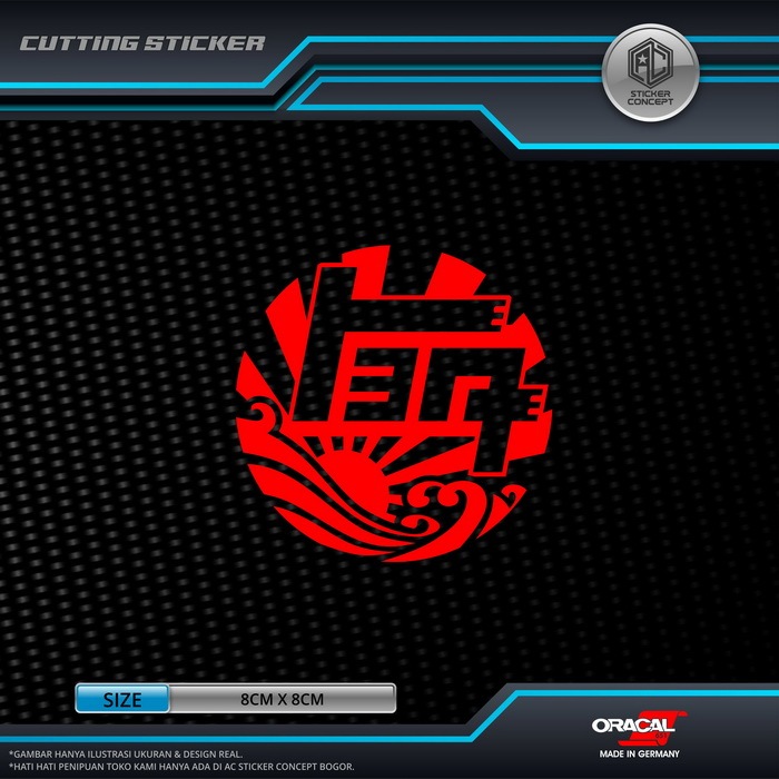 Cutting Sticker Toyota Teq Japan Jdm Stiker Kaca Body Mobil