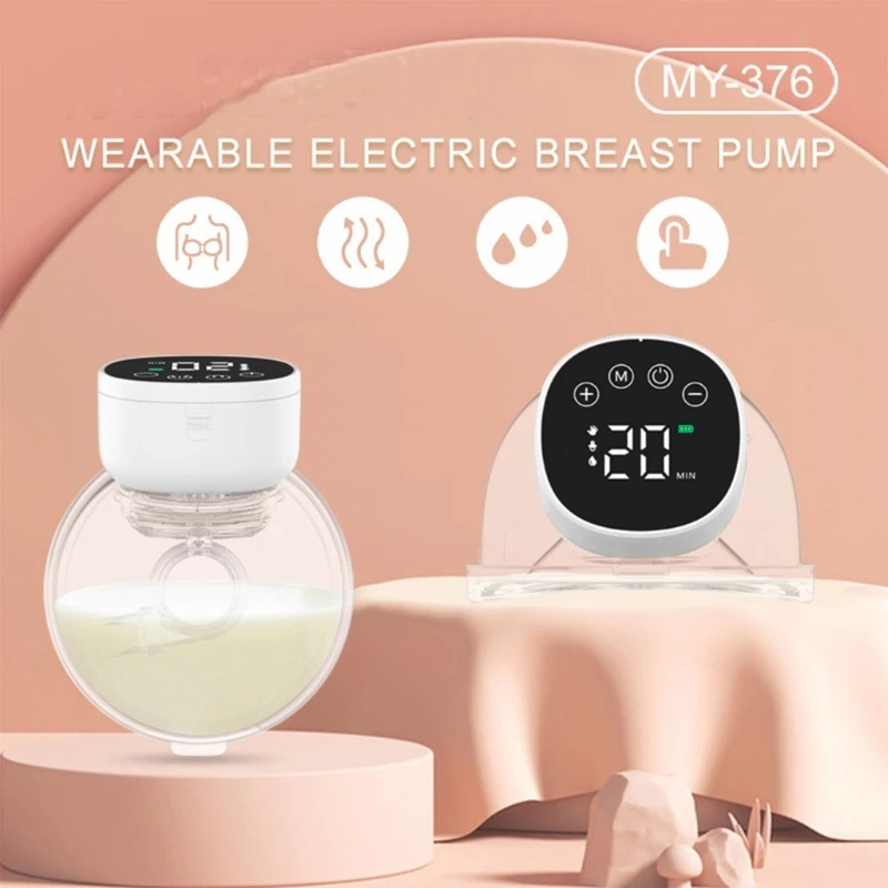 Momen Pompa Asi Elektrik Otomatis Wireless Breast Milk Pump 180Ml
