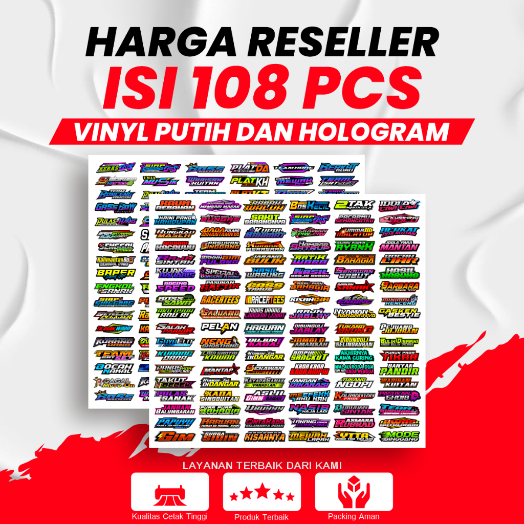 

(TERMURAH) STIKER CUTTING PACK ISI 100 STIKER KATA KATA VIRAL STIKER HARGA RESELLER