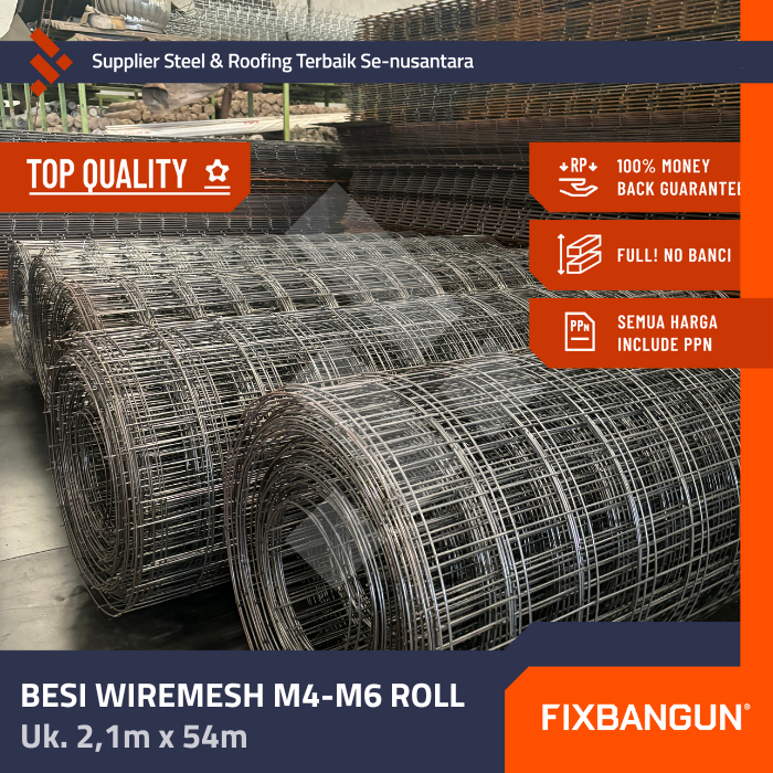 Besi Wiremesh Roll M4-M6 Full SNI Sertifikat