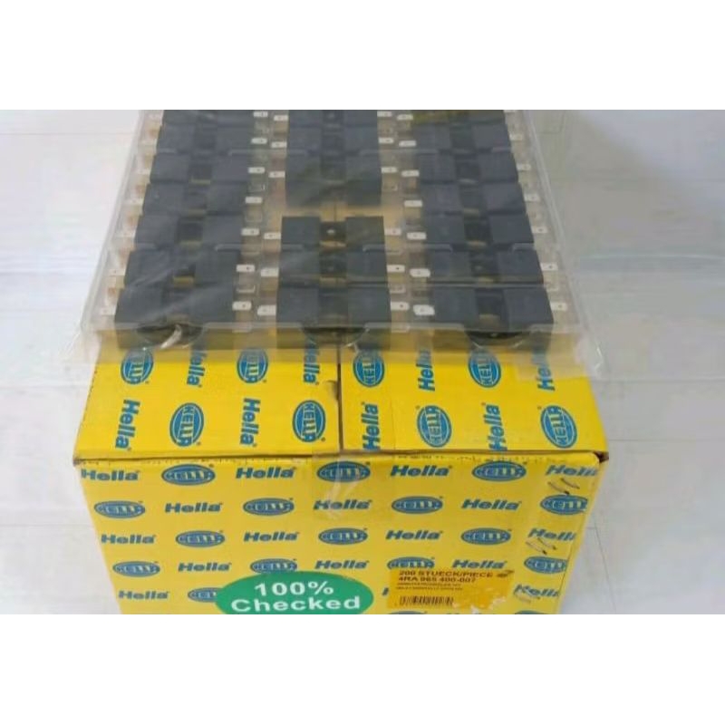 Relay Hella Kaki 4 12V 30A - Relay Klakson Hella - Relay Lampu Hella