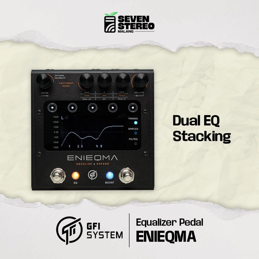 GFI System ENIEQMA Advanced Equalizer Pedal Efek Gitar Bass EQ