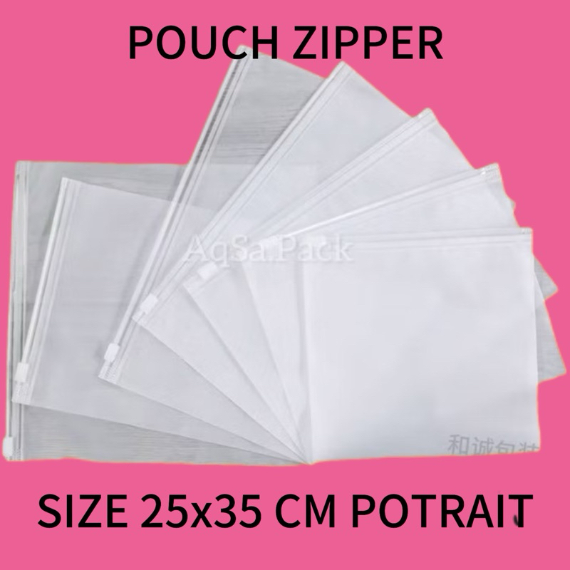 [isi100] Pouch Zipper 25x35 CM Doff Potrait