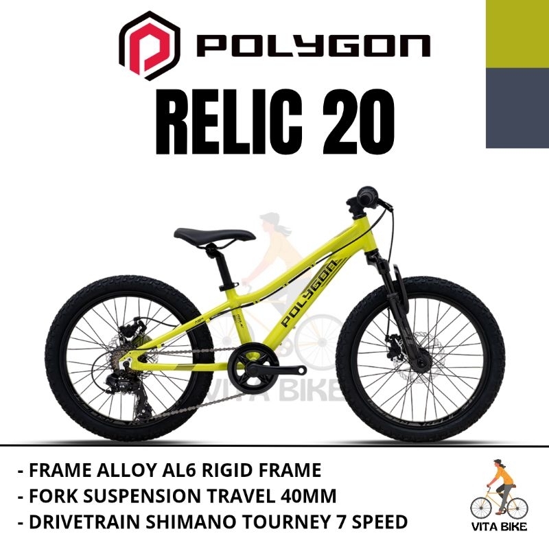 SEPEDA MTB 20 INCH POLYGON RELIC TERBARU GARANSI RESMI sepeda anak