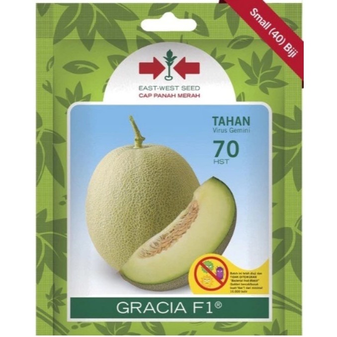 

40 BUTIR BENIH MELON CAP PANAH MERAH GRACIA F1