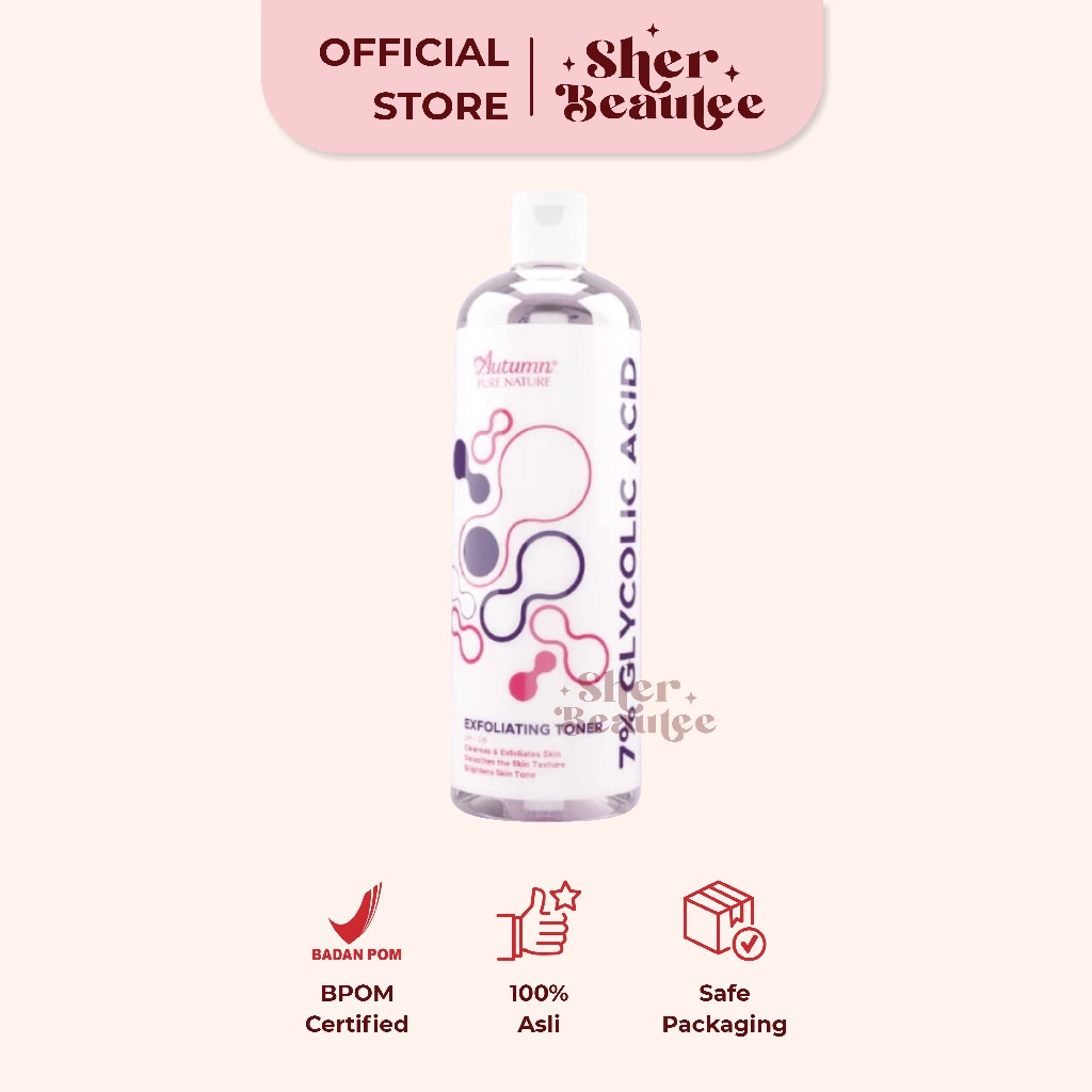Autumn Glycolic Acid 7% Toning Solution Exfoliating Toner 100ml | 500ml - Toner Exfo AHA S2654
