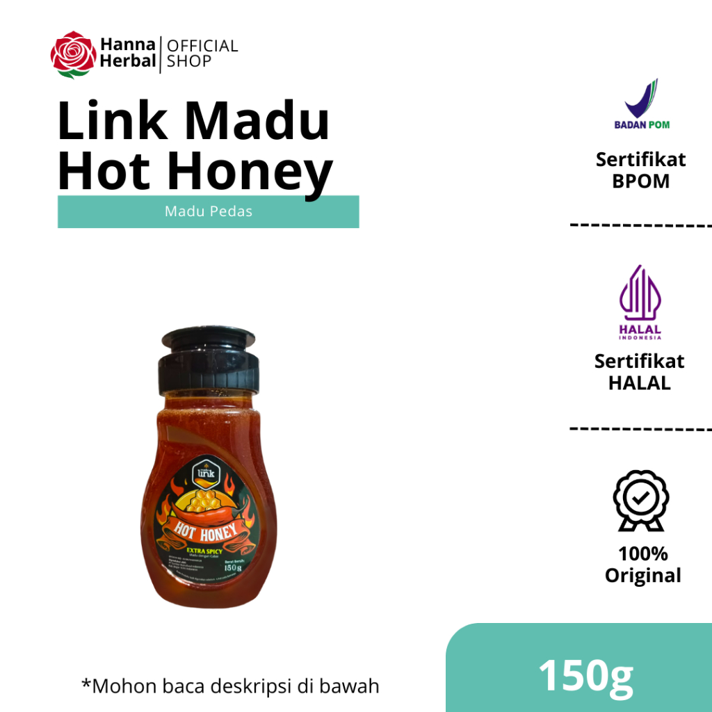 

MADU LINK - Hot Honey Extra Spicy Madu Pedas 150gram