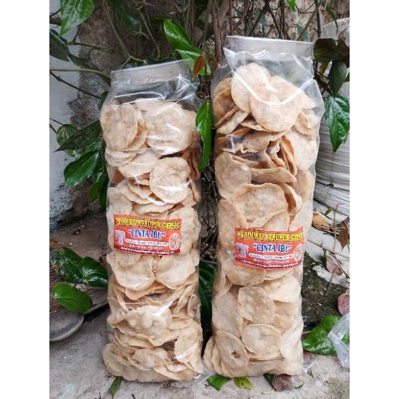 

KERUPUK GAPLEK CINTA IBU KHAS TEGAL ORIGINAL 1KG RENYAH