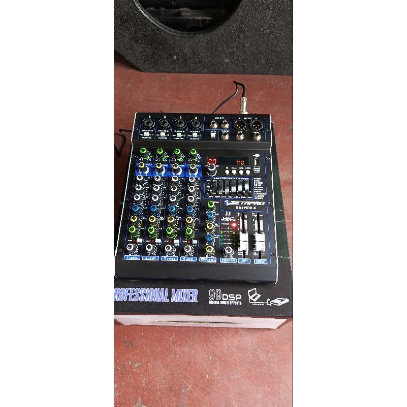 Mixer 4 Channel ZETAPRO SNIPER4 | SNIPER 4 Bluetooth USB Soundcard Original