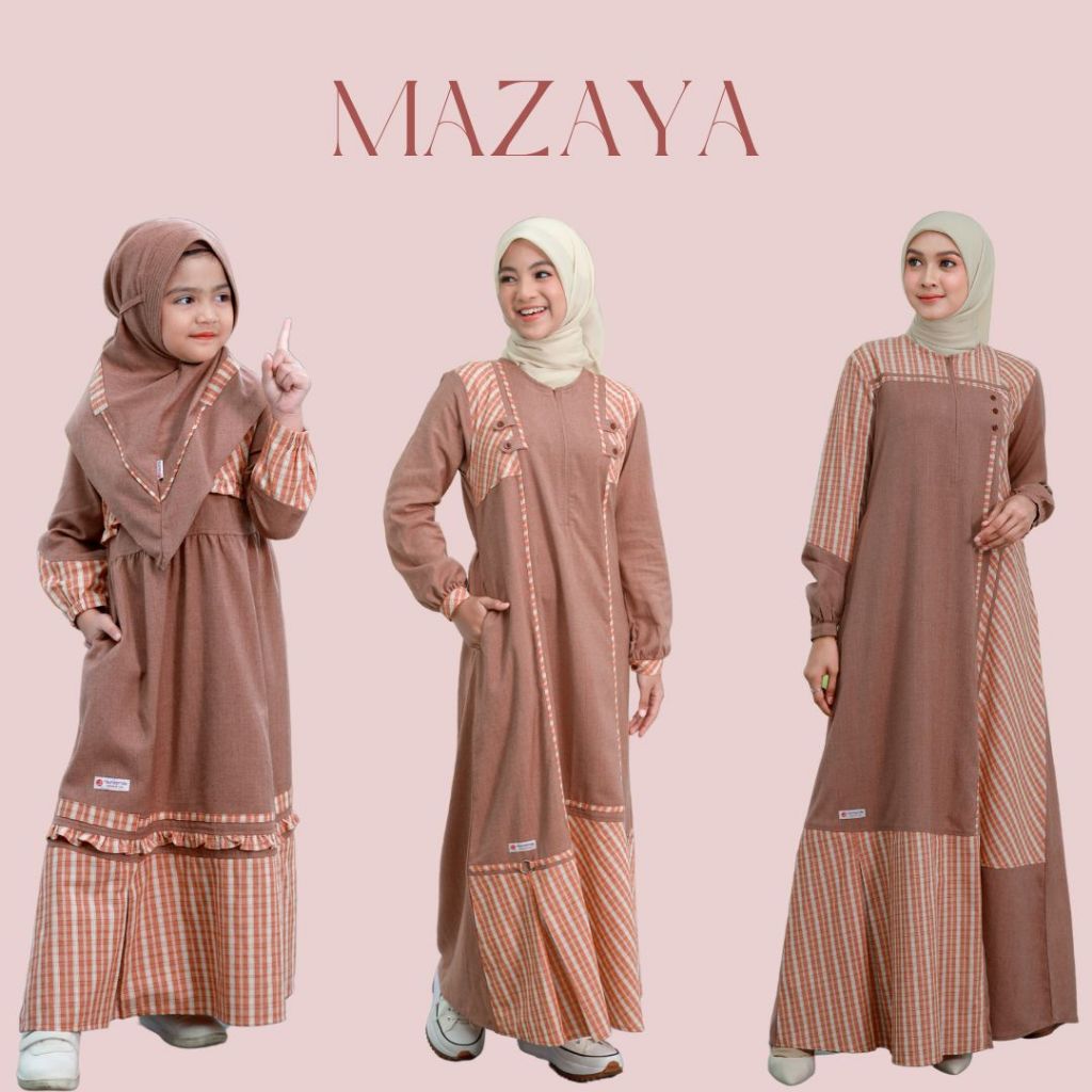 [RAUNA] BAJU GAMIS DRESS RAUNA TERBARU // MAZAYA // COUPLE IBU ANAK LEBARAN // BAJU NGAJI/KONDANGAN